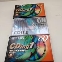 3cassette audio vergini imballate TDK