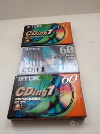 3cassette audio vergini imballate TDK