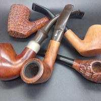 lotto pipe vintage radica