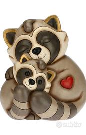 Coppia procioni mamma e figlio Thun