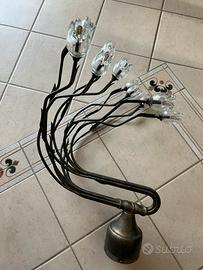 Lampadario ferro battuto