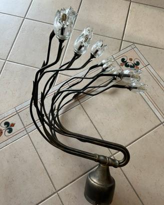 Lampadario ferro battuto