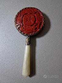 specchio vintage cinese da collezione 