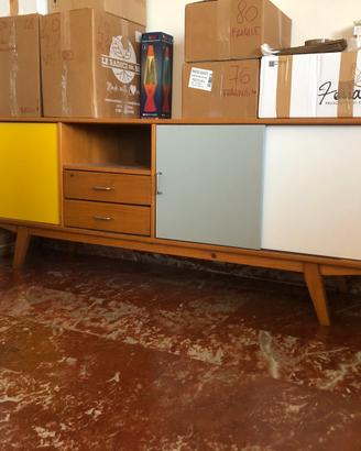 Madia vintage, credenza, mobile basso
