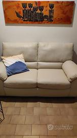 Divano letto in pelle