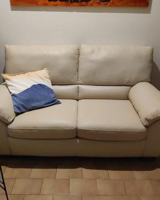 Divano letto in pelle