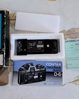 DORSO DATARIO CONTAX D-6 NUOVO