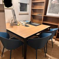 Tavolo riunioni scrivania ikea bekant 140x140