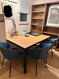 Tavolo riunioni scrivania ikea bekant 140x140