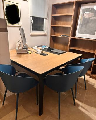 Tavolo riunioni scrivania ikea bekant 140x140
