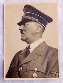 Cartolina con Hitler in uniforme e annullo postale