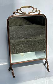 Specchio da tavolo ottone vintage anni 50