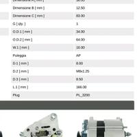 alternatore ASPL A4014, 12V, 70A