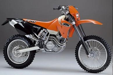 TELAIO TARGATO KTM EXC 400 2002 2003 2004