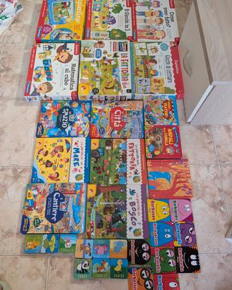 Lotto libri e giochi educativi prima infanzia 