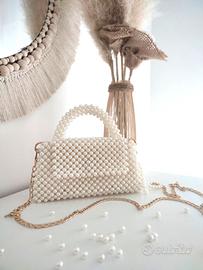 Borsa di perle avorio. Handmade🤍