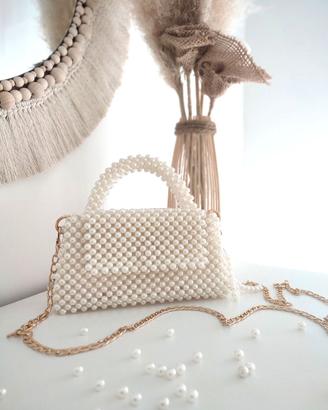 Borsa di perle avorio. Handmade🤍