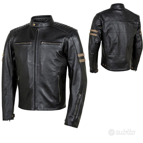 Red Smoke Cafe Racer - Giacca Da Motociclista Vintage In Pelle Marrone Invecchiata, F. New Cafe Racer - Giacca In Pelle Marrone, L - Foto 6