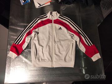 Adidas felpa bambino chiusura lampo doppio