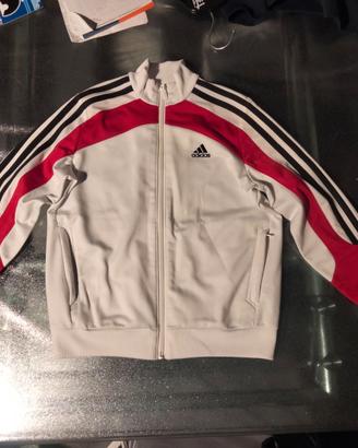 Adidas felpa bambino chiusura lampo doppio