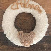 Fiocco nascita teddy per bimba o bimbo