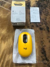 Mouse Logitech POP Wireless - Blast Giallo