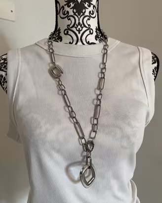 Collana in acciaio Fossil Steel