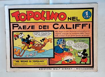 topolino 1 lira nel paese dei califfo walt disney 