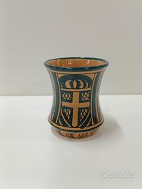 bicchiere in ceramica Robbia Gualdo Tadino 