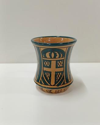 bicchiere in ceramica Robbia Gualdo Tadino 