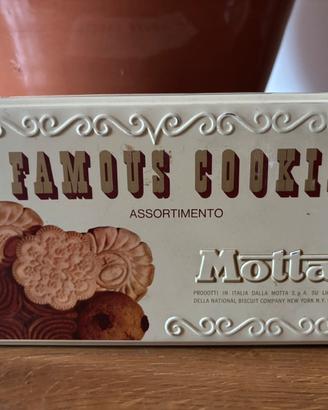 Scatola latta motta vintage