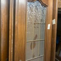 PORTE CON VETRI E PIENE IN LEGNO MASSICCIO NOCE