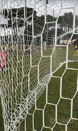 coppia di reti da calcio regolamentari 