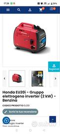 HONDA I20 MOTOGENATORE SILENZIOSO 