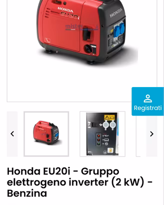HONDA I20 MOTOGENATORE SILENZIOSO 