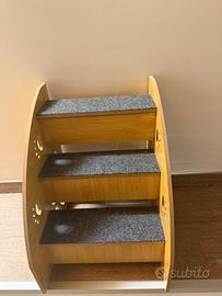 Scaletta per cani e gatti in legno di bambù –