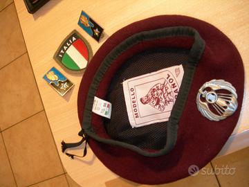 Basco anni 70 originale e mostrine logistica ...