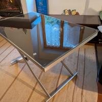 Tavolo allungabile vetro e metallo