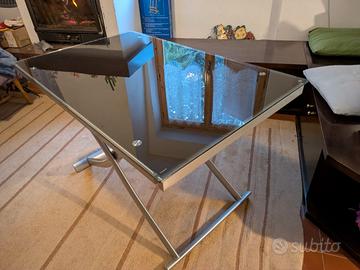 Tavolo allungabile vetro e metallo