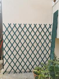 n. 2 Grigliati traliccio estendibile pvc verde
