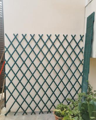 n. 2 Grigliati traliccio estendibile pvc verde