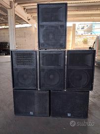 Impianto audio Professionale RCF + Rak finali