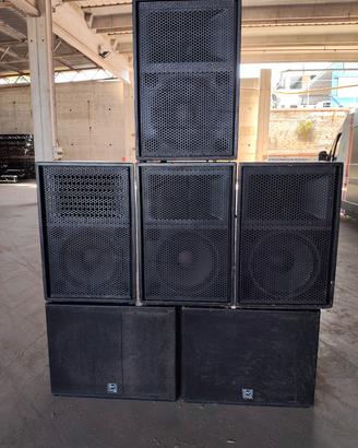 Impianto audio Professionale RCF + Rak finali