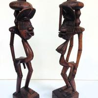 Arte Africana: sculture lignee di uomo e donna