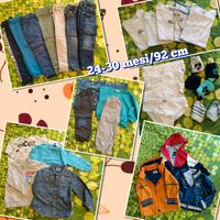 Lotto abbigliamento bambino 24-30 mesi autunno