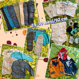 Lotto abbigliamento bambino 24-30 mesi autunno