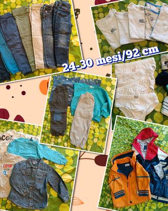 Lotto abbigliamento bambino 24-30 mesi autunno