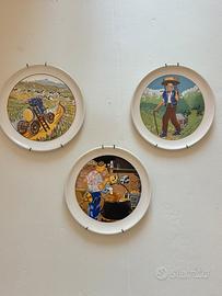 Set 3 piatti decorativi Nyon Svizzera