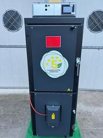 NEW CALDAIA LEGNA F.INVERSA 5⭐️ mod.LAW 25 da 26kw