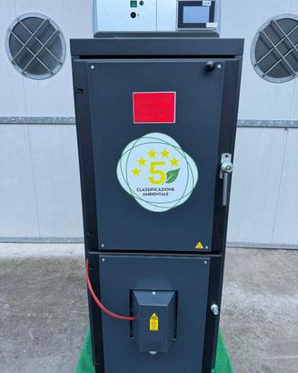 NEW CALDAIA LEGNA F.INVERSA 5⭐️ mod.LAW 25 da 26kw